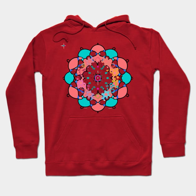 mandala Clamber drawingmandala Flutter stuffed Hoodie by Martin Young